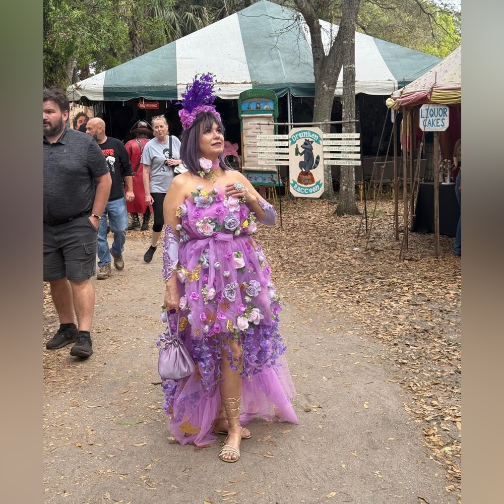 Renaissance festival Floral Fantasy Purple Costume